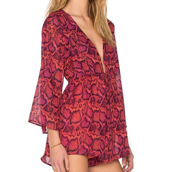 💙HP💙 Show Me Your Mumu Popsicle Python Print Romper S - Picture 2 of 13